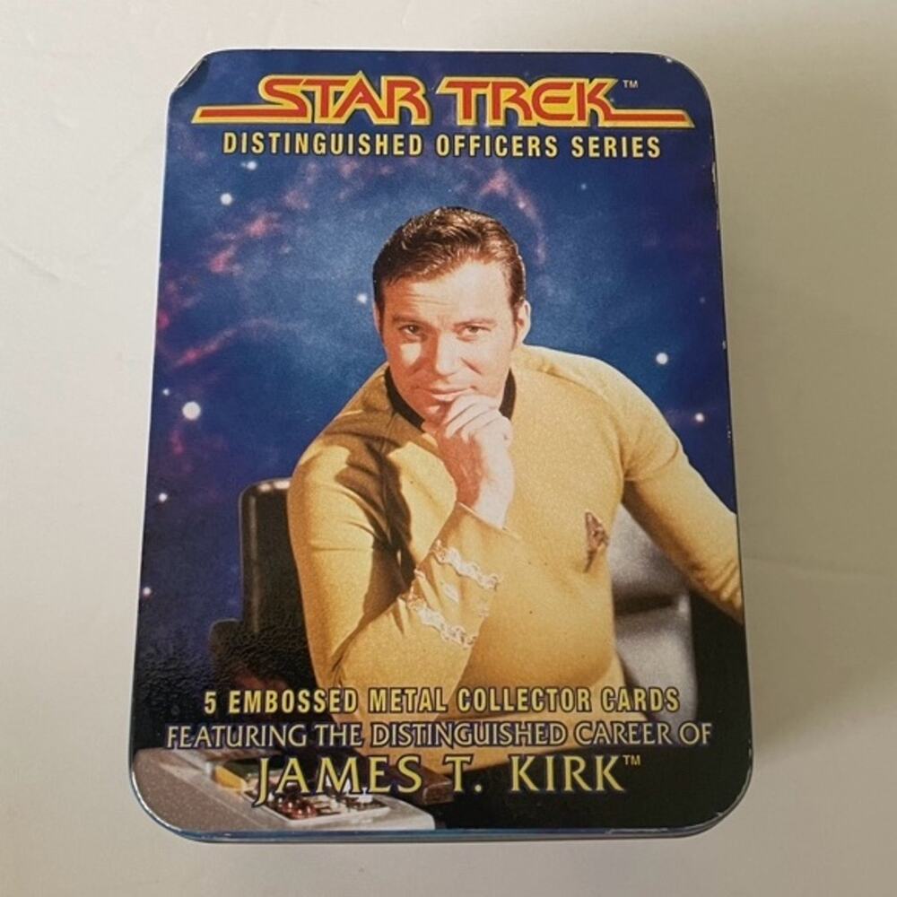 Star Trek Distinguished Officers Series 5 Metal James T. Kirk Collector Cards